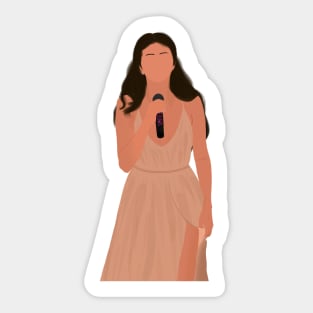 Sel in Yellow Dress stage perform Outfit Fan Art Sticker